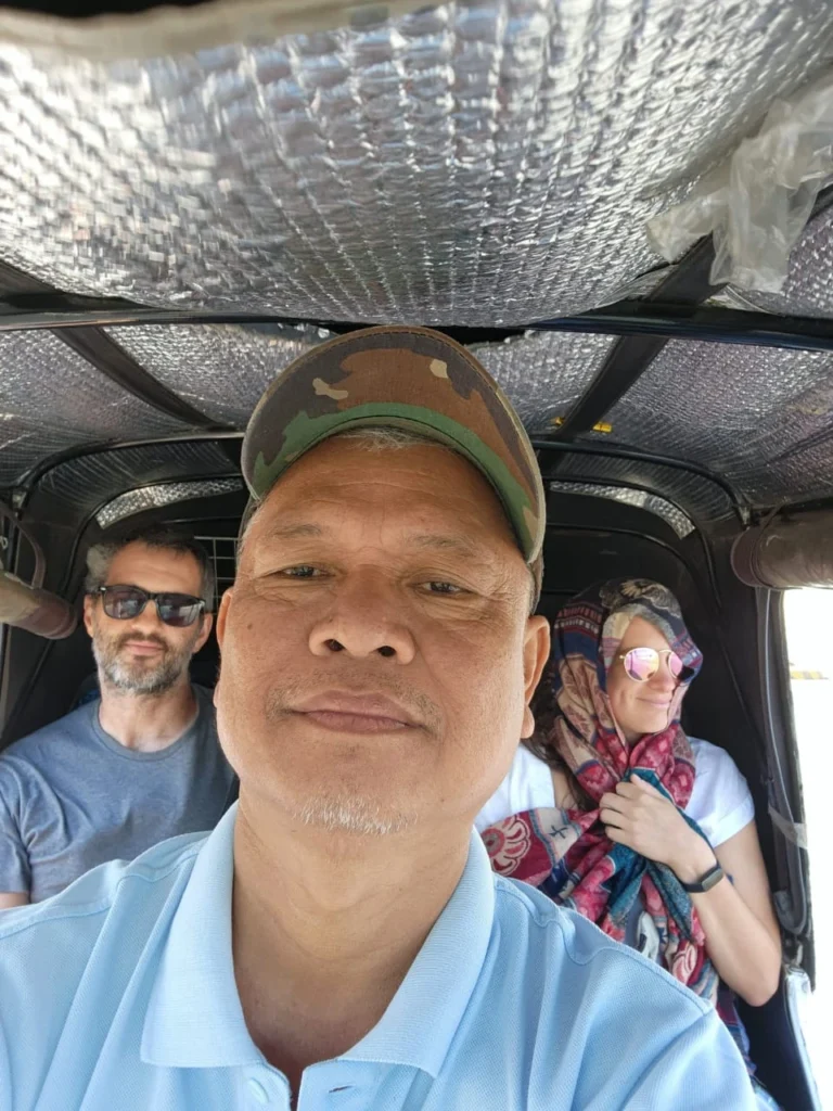 Selfie with our tuk-tuk driver - Honda